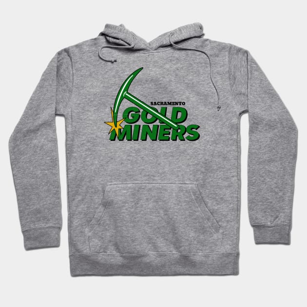 Defunct Sacramento Gold Miners Football 1993 Hoodie by LocalZonly